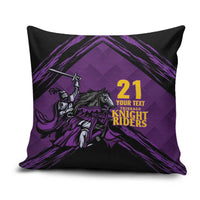 Custom Caribbean Cricket Trinidad and Tobago Cricket Pillow Cover TKR Champions 2025 Purple Edition - Wonder Print Shop