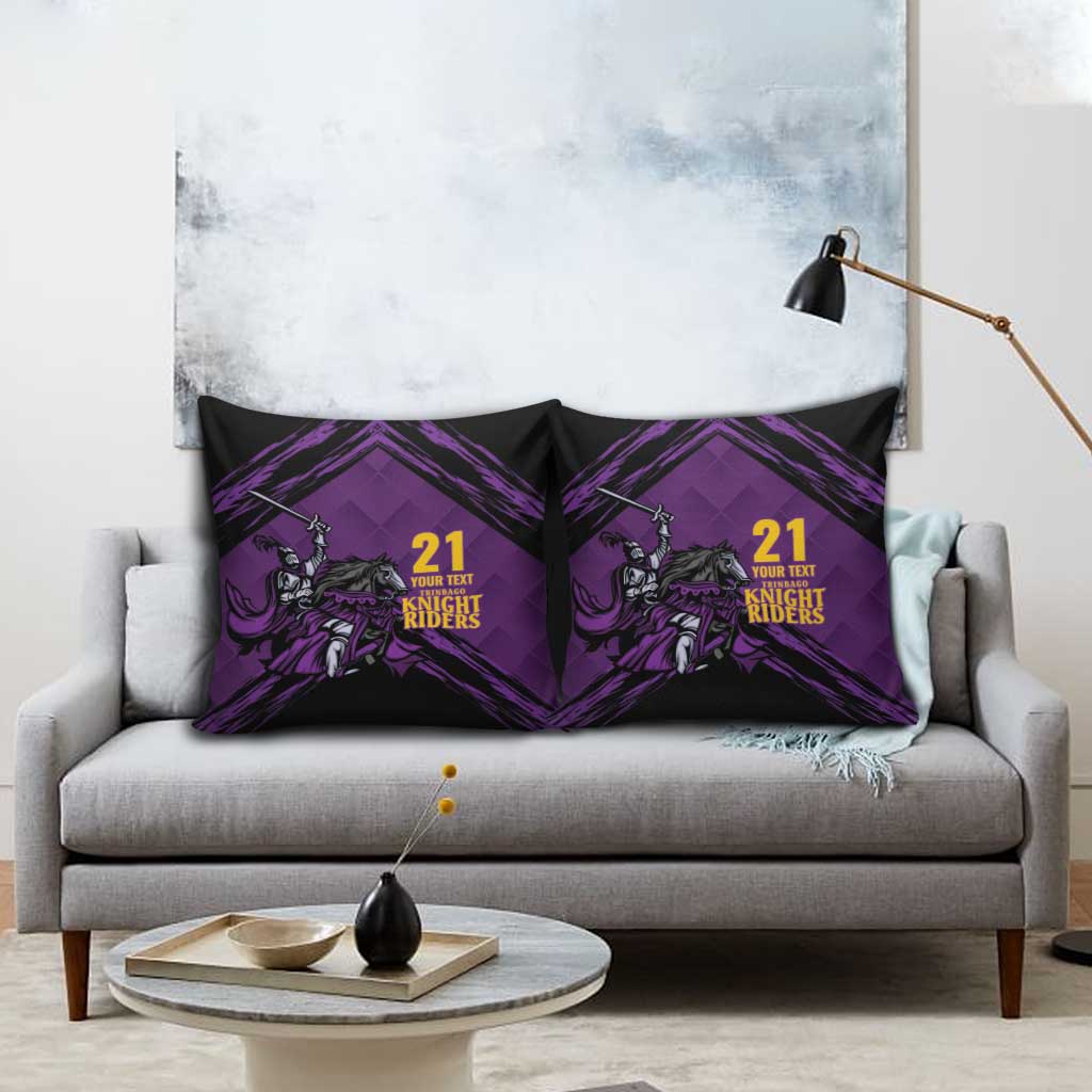 Custom Caribbean Cricket Trinidad and Tobago Cricket Pillow Cover TKR Champions 2025 Purple Edition - Wonder Print Shop
