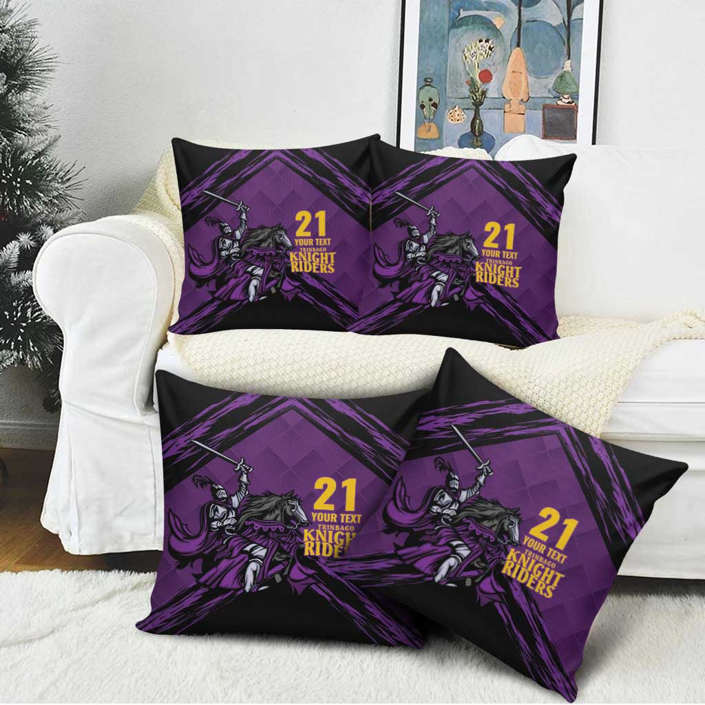 Custom Caribbean Cricket Trinidad and Tobago Cricket Pillow Cover TKR Champions 2025 Purple Edition - Wonder Print Shop
