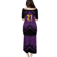 Custom Caribbean Cricket Trinidad and Tobago Cricket Puletasi TKR Champions 2025 Purple Edition - Wonder Print Shop