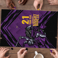 Custom Caribbean Cricket Trinidad and Tobago Cricket Puzzle TKR Champions 2025 Purple Edition - Wonder Print Shop