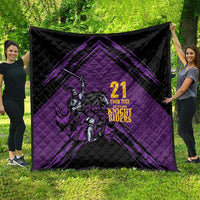 Custom Caribbean Cricket Trinidad and Tobago Cricket Quilt TKR Champions 2025 Purple Edition - Wonder Print Shop