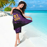 Custom Caribbean Cricket Trinidad and Tobago Cricket Sarong TKR Champions 2025 Purple Edition - Wonder Print Shop