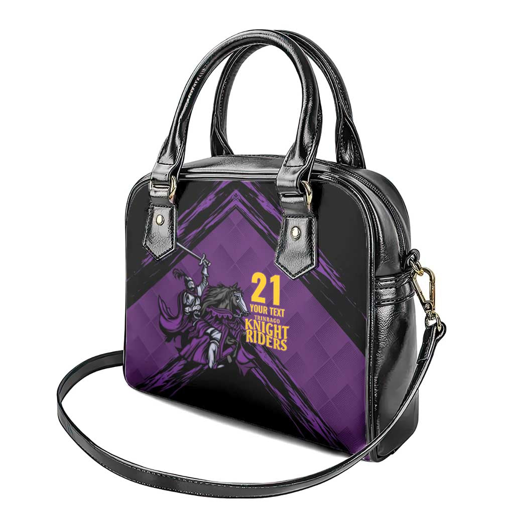 Custom Caribbean Cricket Trinidad and Tobago Cricket Shoulder Handbag TKR Champions 2025 Purple Edition - Wonder Print Shop