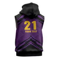 Custom Caribbean Cricket Trinidad and Tobago Cricket Sleeveless Hoodie TKR Champions 2025 Purple Edition - Wonder Print Shop