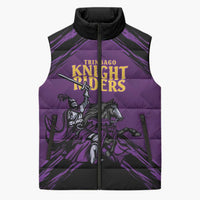 Custom Caribbean Cricket Trinidad and Tobago Cricket Sleeveless Puffer Jacket TKR Champions 2025 Purple Edition - Wonder Print Shop