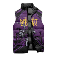 Custom Caribbean Cricket Trinidad and Tobago Cricket Sleeveless Puffer Jacket TKR Champions 2025 Purple Edition - Wonder Print Shop