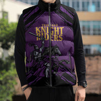 Custom Caribbean Cricket Trinidad and Tobago Cricket Sleeveless Puffer Jacket TKR Champions 2025 Purple Edition - Wonder Print Shop