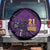 Custom Caribbean Cricket Trinidad and Tobago Cricket Spare Tire Cover TKR Champions 2025 Purple Edition - Wonder Print Shop