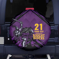 Custom Caribbean Cricket Trinidad and Tobago Cricket Spare Tire Cover TKR Champions 2025 Purple Edition - Wonder Print Shop