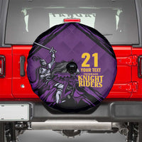 Custom Caribbean Cricket Trinidad and Tobago Cricket Spare Tire Cover TKR Champions 2025 Purple Edition - Wonder Print Shop