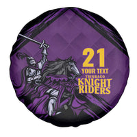 Custom Caribbean Cricket Trinidad and Tobago Cricket Spare Tire Cover TKR Champions 2025 Purple Edition - Wonder Print Shop