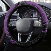 Caribbean Cricket Trinidad and Tobago Cricket Steering Wheel Cover TKR Champions 2025 Purple Edition - Wonder Print Shop