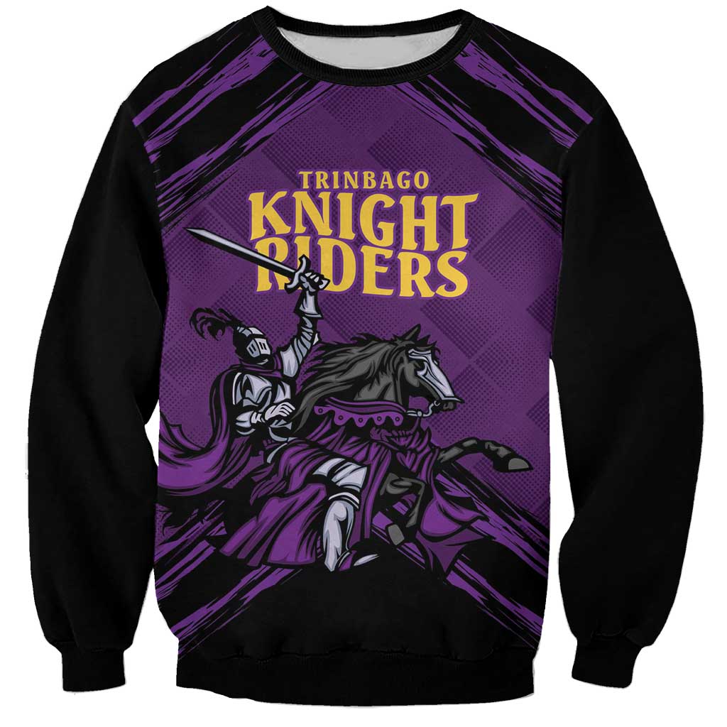 Custom Caribbean Cricket Trinidad and Tobago Cricket Sweatshirt TKR Champions 2025 Purple Edition - Wonder Print Shop