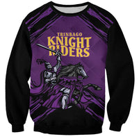 Custom Caribbean Cricket Trinidad and Tobago Cricket Sweatshirt TKR Champions 2025 Purple Edition - Wonder Print Shop