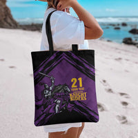 Custom Caribbean Cricket Trinidad and Tobago Cricket Tote Bag TKR Champions 2025 Purple Edition - Wonder Print Shop