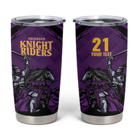 Custom Caribbean Cricket Trinidad and Tobago Cricket Tumbler Cup TKR Champions 2025 Purple Edition - Wonder Print Shop