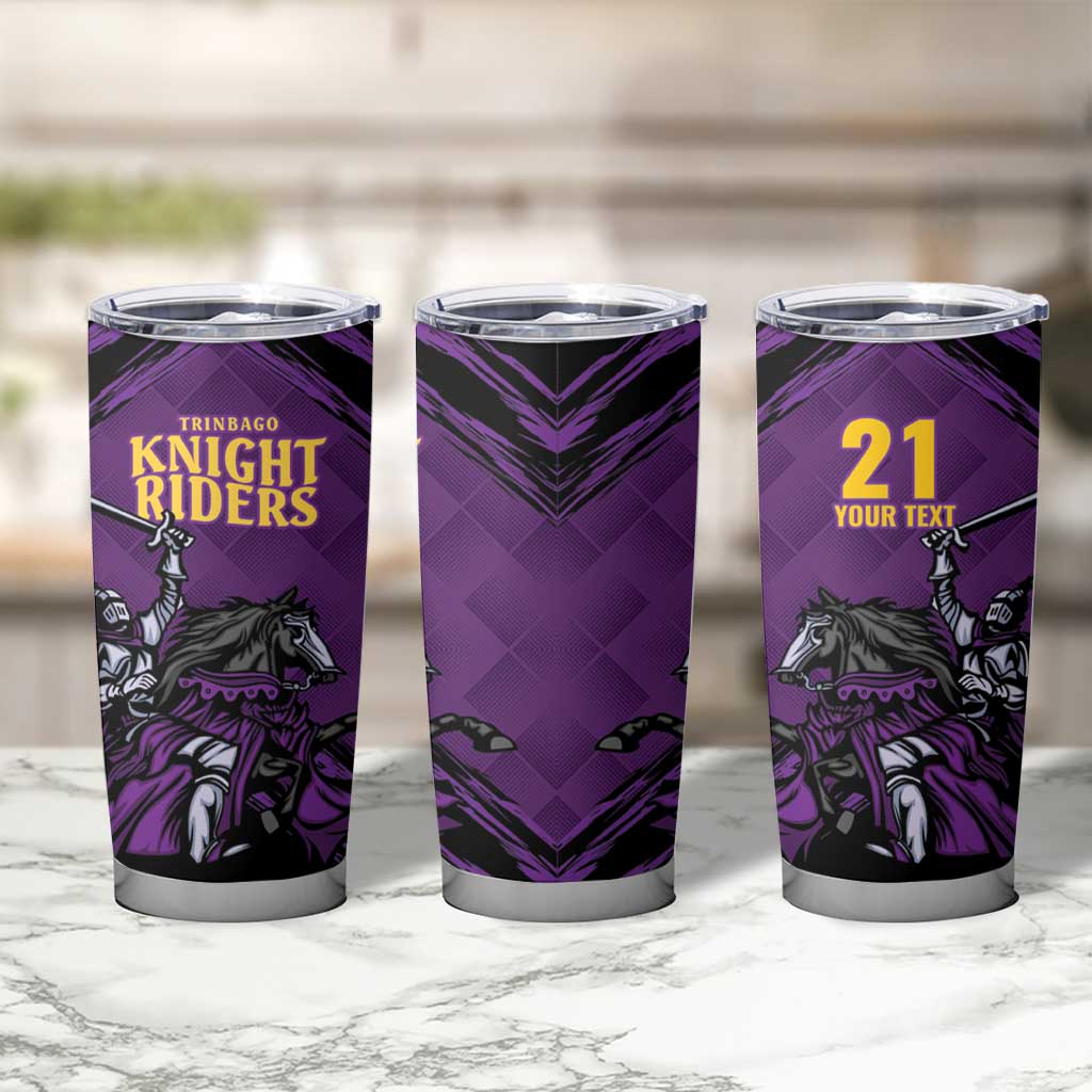 Custom Caribbean Cricket Trinidad and Tobago Cricket Tumbler Cup TKR Champions 2025 Purple Edition - Wonder Print Shop