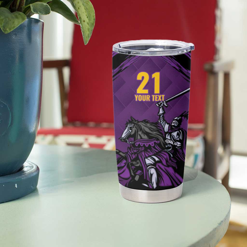 Custom Caribbean Cricket Trinidad and Tobago Cricket Tumbler Cup TKR Champions 2025 Purple Edition - Wonder Print Shop