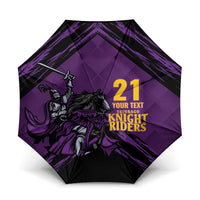 Custom Caribbean Cricket Trinidad and Tobago Cricket Umbrella TKR Champions 2025 Purple Edition - Wonder Print Shop