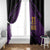 Custom Caribbean Cricket Trinidad and Tobago Cricket Window Curtain TKR Champions 2025 Purple Edition - Wonder Print Shop