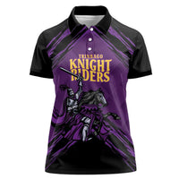 Custom Caribbean Cricket Trinidad and Tobago Cricket Women Polo Shirt TKR Champions 2025 Purple Edition - Wonder Print Shop