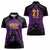 Custom Caribbean Cricket Trinidad and Tobago Cricket Women Polo Shirt TKR Champions 2025 Purple Edition - Wonder Print Shop
