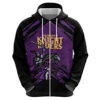 Custom Caribbean Cricket Trinidad and Tobago Cricket Zip Hoodie TKR Champions 2025 Purple Edition - Wonder Print Shop