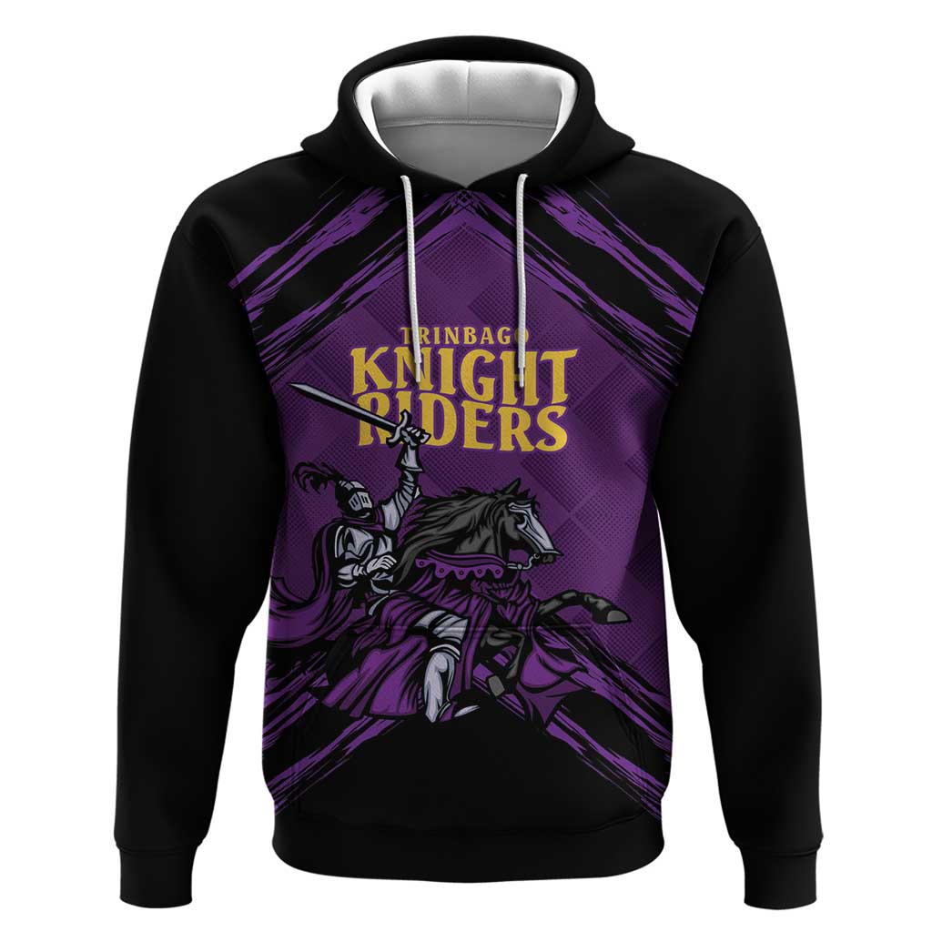 Custom Caribbean Cricket Trinidad and Tobago Cricket Zip Hoodie TKR Champions 2025 Purple Edition - Wonder Print Shop