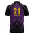 Custom Caribbean Cricket Trinidad and Tobago Cricket Zipper Polo Shirt TKR Champions 2025 Purple Edition - Wonder Print Shop