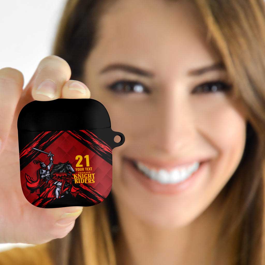 Custom Caribbean Cricket Trinidad and Tobago Cricket AirPods Case TKR Champions 2025 Red Edition - Wonder Print Shop