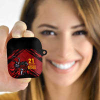 Custom Caribbean Cricket Trinidad and Tobago Cricket AirPods Case TKR Champions 2025 Red Edition - Wonder Print Shop