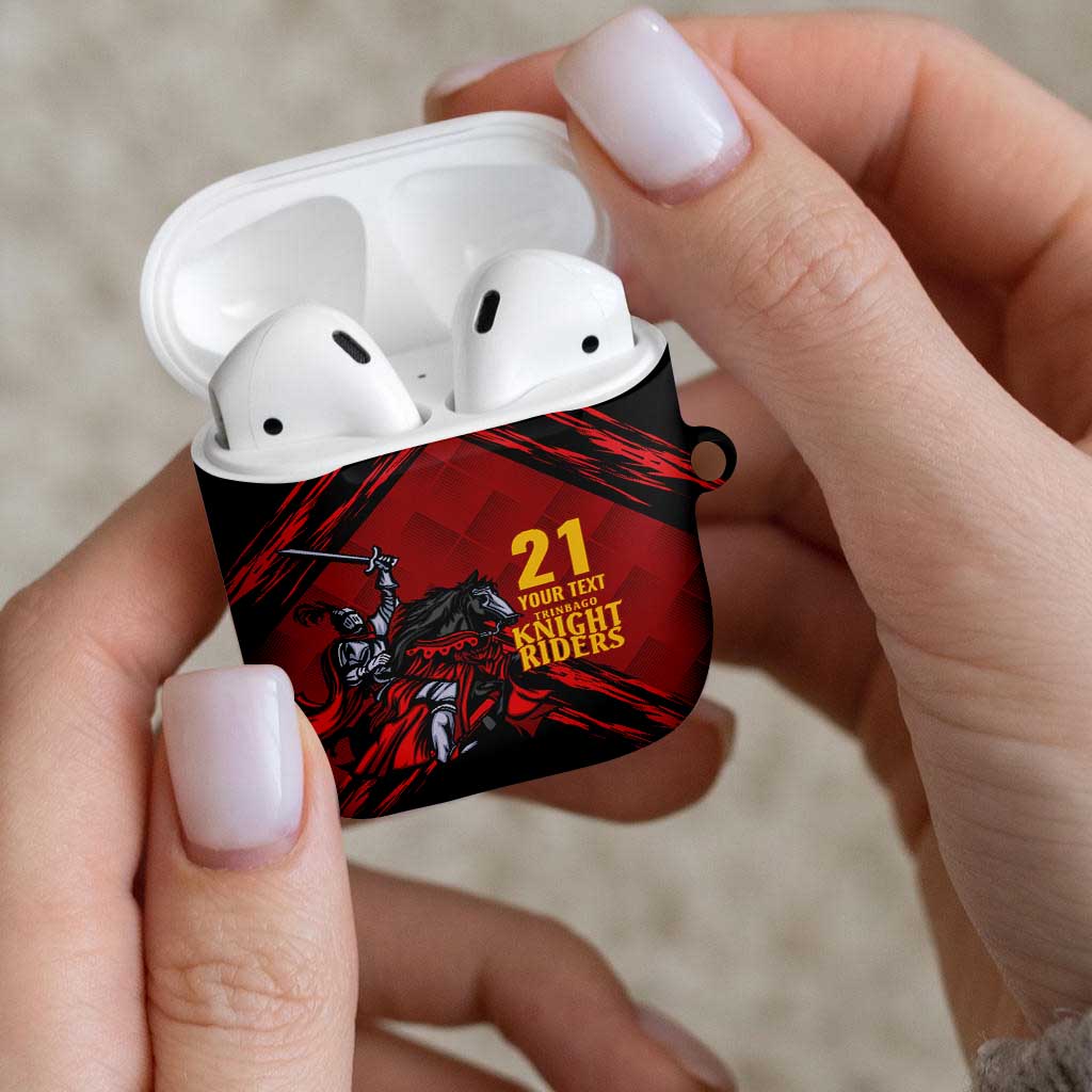 Custom Caribbean Cricket Trinidad and Tobago Cricket AirPods Case TKR Champions 2025 Red Edition - Wonder Print Shop