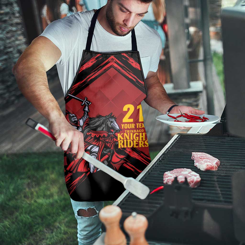 Custom Caribbean Cricket Trinidad and Tobago Cricket Apron TKR Champions 2025 Red Edition - Wonder Print Shop