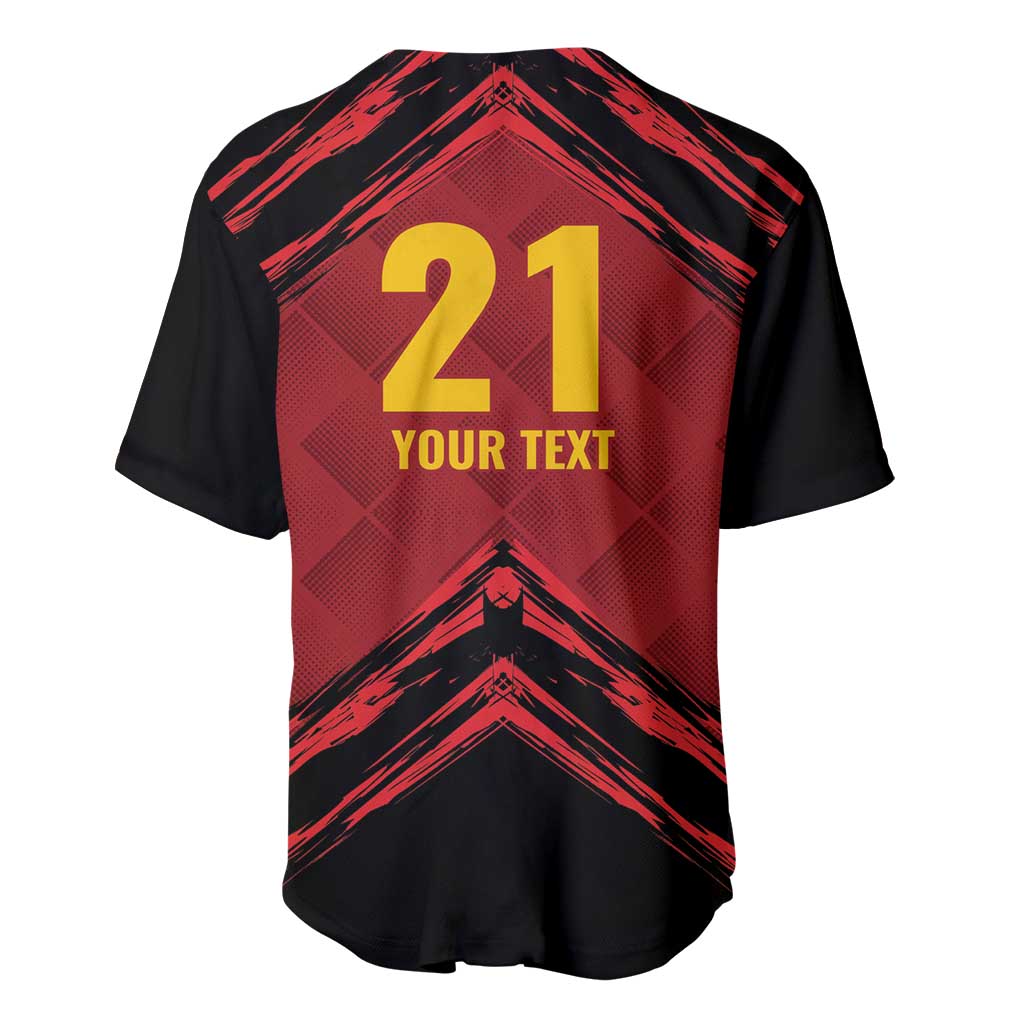 Custom Caribbean Cricket Trinidad and Tobago Cricket Baseball Jersey TKR Champions 2025 Red Edition - Wonder Print Shop