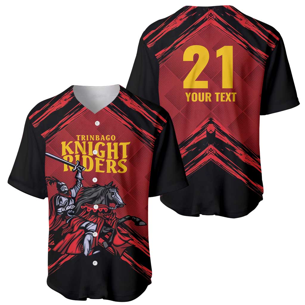 Custom Caribbean Cricket Trinidad and Tobago Cricket Baseball Jersey TKR Champions 2025 Red Edition - Wonder Print Shop