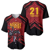 Custom Caribbean Cricket Trinidad and Tobago Cricket Baseball Jersey TKR Champions 2025 Red Edition - Wonder Print Shop