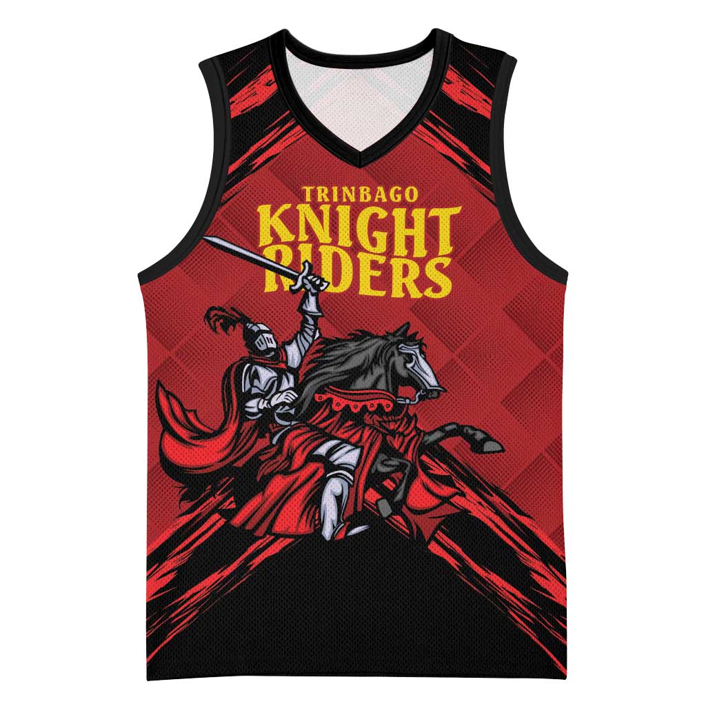 Custom Caribbean Cricket Trinidad and Tobago Cricket Basketball Jersey TKR Champions 2025 Red Edition - Wonder Print Shop