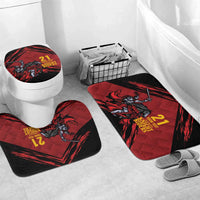 Custom Caribbean Cricket Trinidad and Tobago Cricket Bathroom Set TKR Champions 2025 Red Edition - Wonder Print Shop