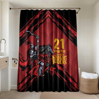 Custom Caribbean Cricket Trinidad and Tobago Cricket Bathroom Set TKR Champions 2025 Red Edition - Wonder Print Shop