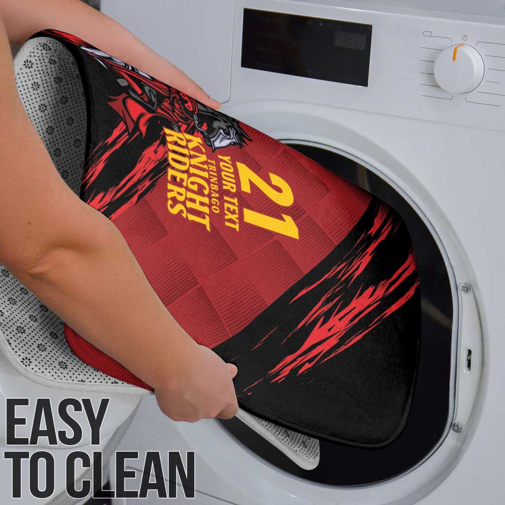 Custom Caribbean Cricket Trinidad and Tobago Cricket Bathroom Set TKR Champions 2025 Red Edition - Wonder Print Shop