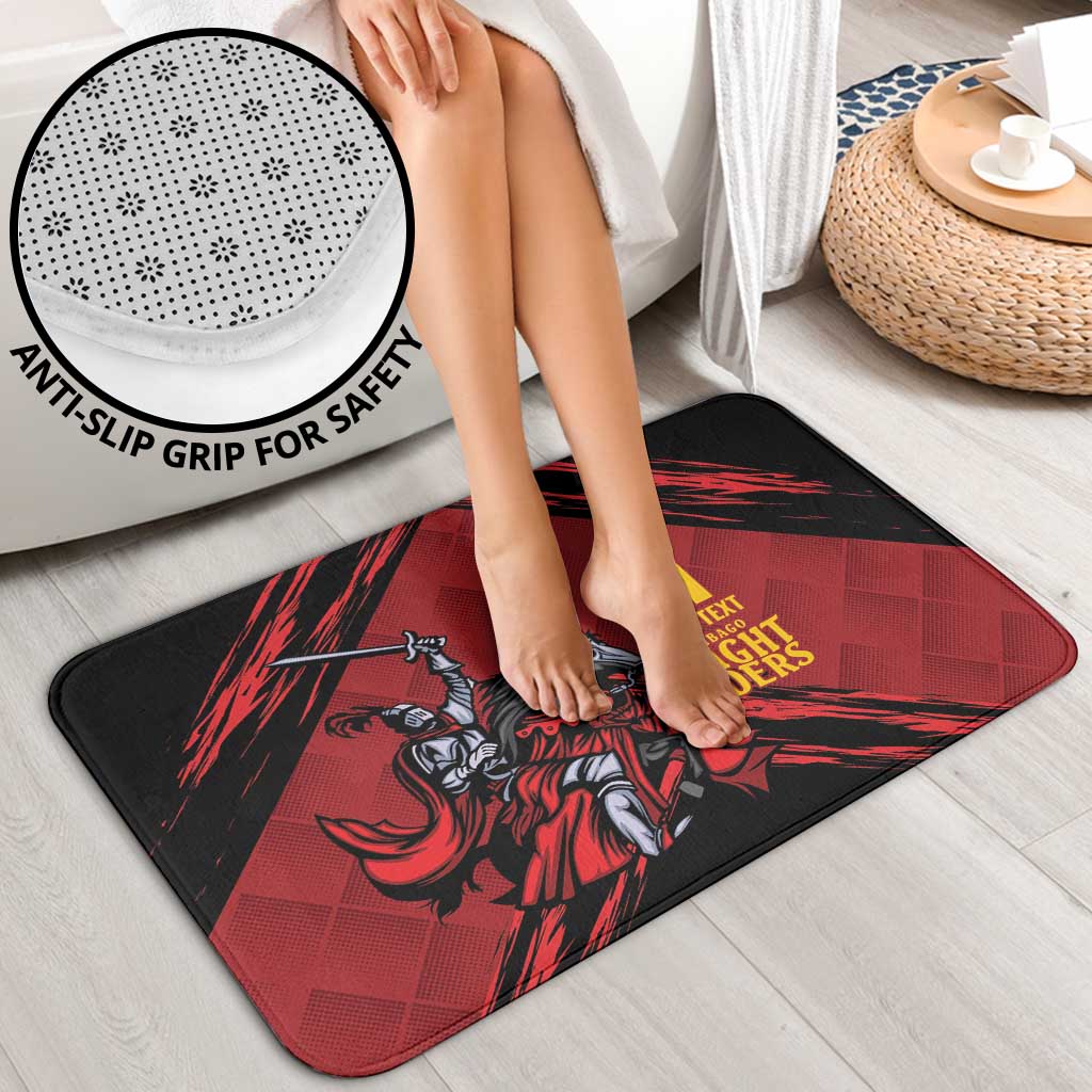 Custom Caribbean Cricket Trinidad and Tobago Cricket Bathroom Set TKR Champions 2025 Red Edition - Wonder Print Shop