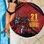 Custom Caribbean Cricket Trinidad and Tobago Cricket Beach Blanket TKR Champions 2025 Red Edition - Wonder Print Shop