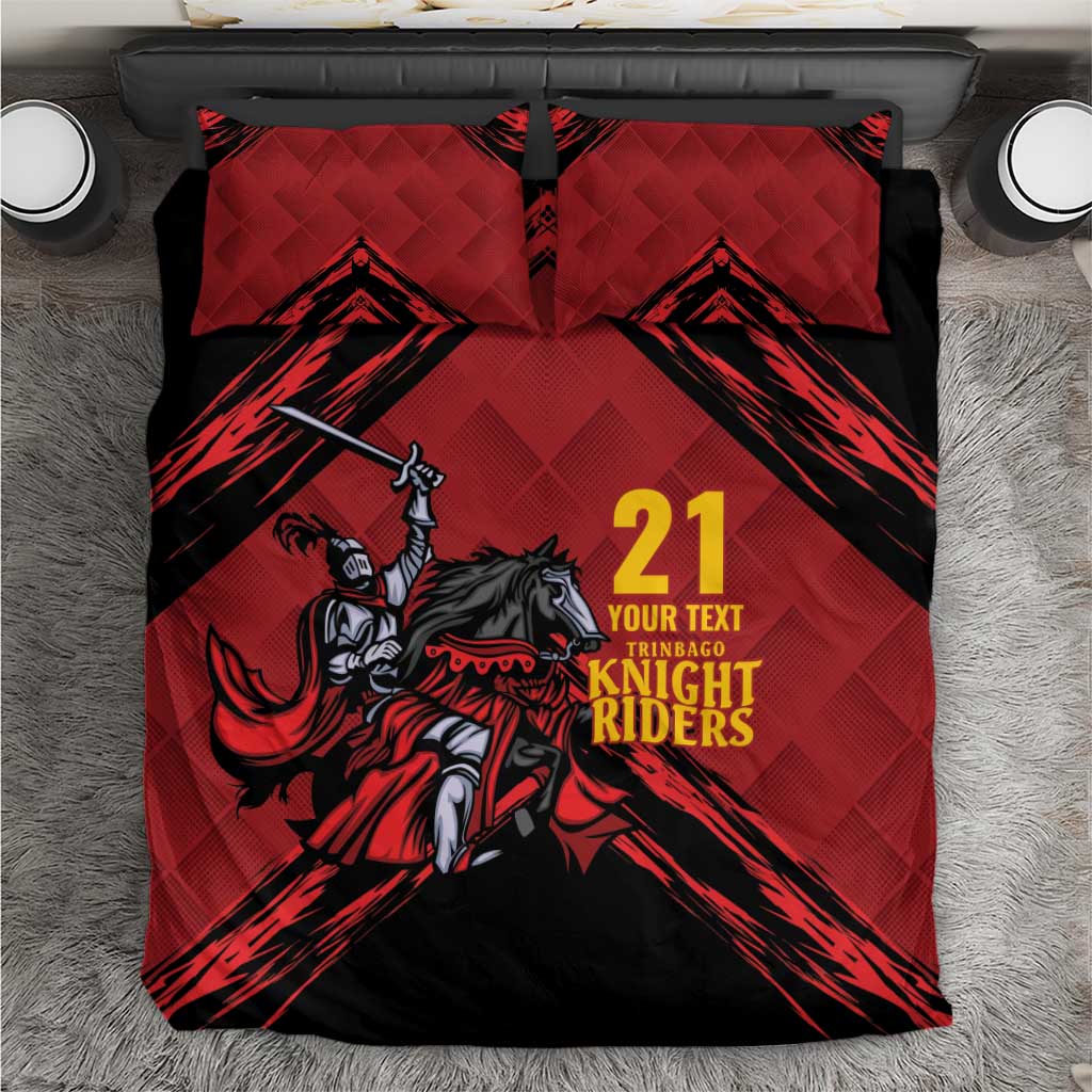 Custom Caribbean Cricket Trinidad and Tobago Cricket Bedding Set TKR Champions 2025 Red Edition - Wonder Print Shop