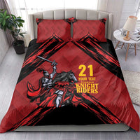 Custom Caribbean Cricket Trinidad and Tobago Cricket Bedding Set TKR Champions 2025 Red Edition - Wonder Print Shop