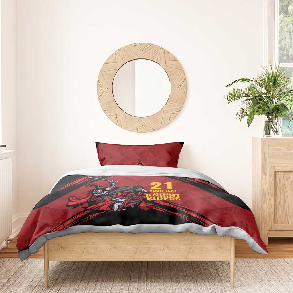 Custom Caribbean Cricket Trinidad and Tobago Cricket Bedding Set TKR Champions 2025 Red Edition - Wonder Print Shop