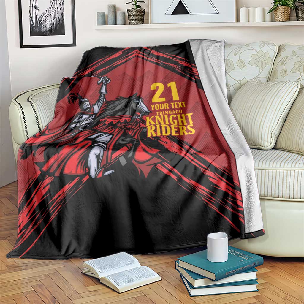 Custom Caribbean Cricket Trinidad and Tobago Cricket Blanket TKR Champions 2025 Red Edition - Wonder Print Shop