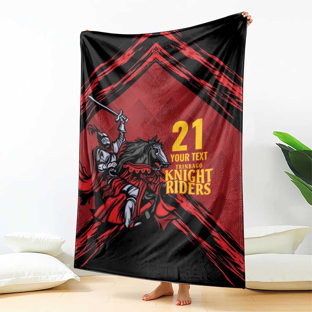 Custom Caribbean Cricket Trinidad and Tobago Cricket Blanket TKR Champions 2025 Red Edition - Wonder Print Shop