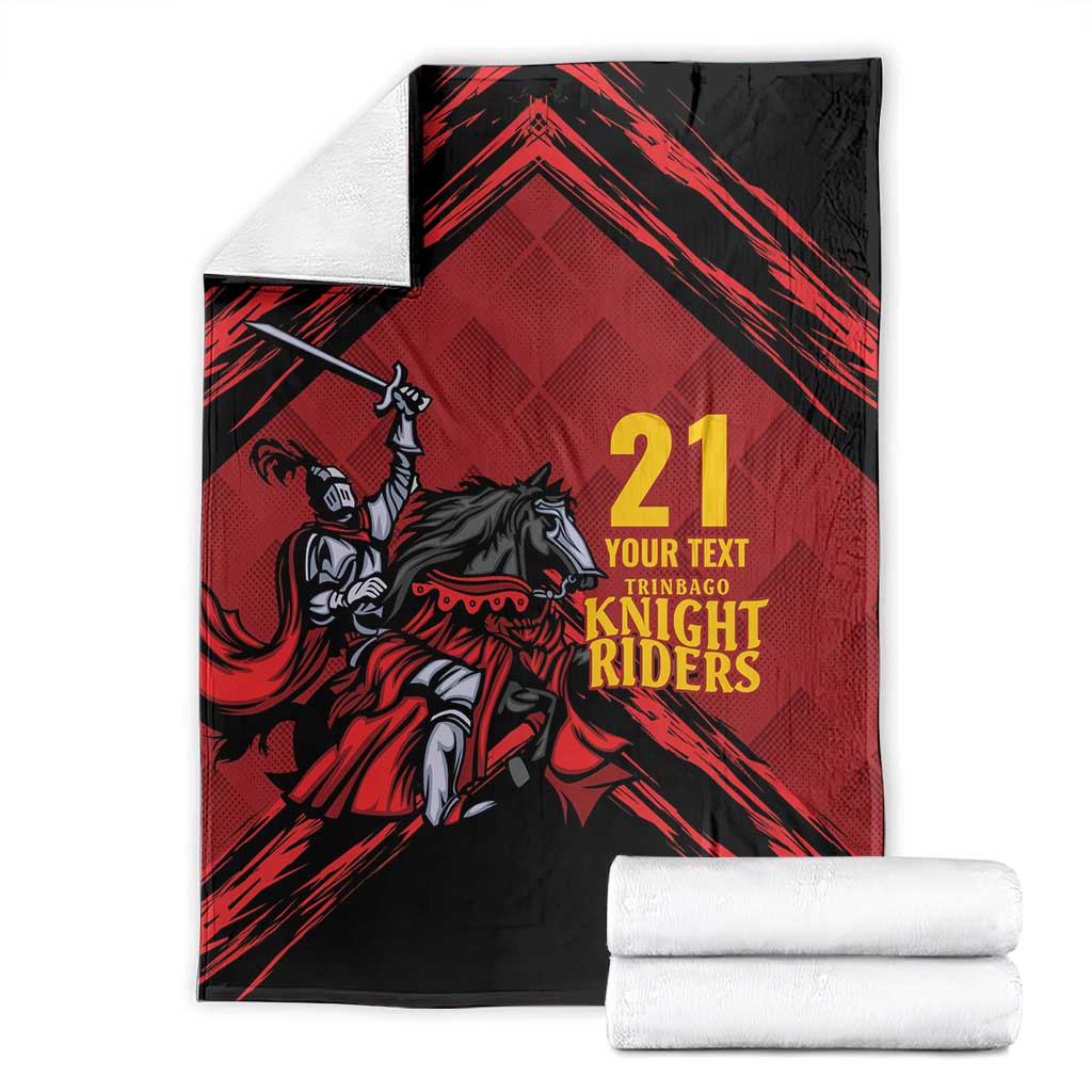 Custom Caribbean Cricket Trinidad and Tobago Cricket Blanket TKR Champions 2025 Red Edition - Wonder Print Shop