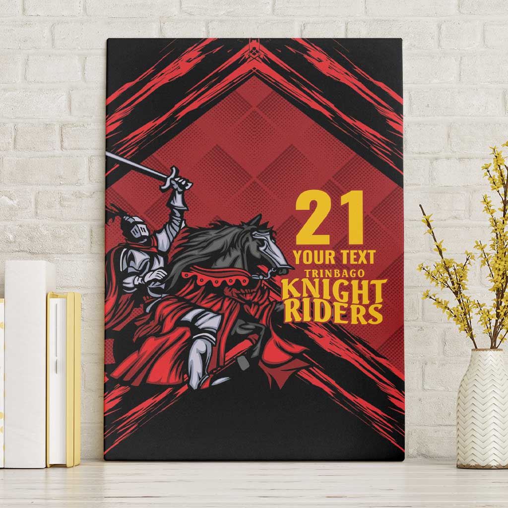 Custom Caribbean Cricket Trinidad and Tobago Cricket Canvas Wall Art TKR Champions 2025 Red Edition - Wonder Print Shop